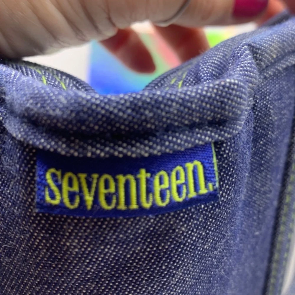 *Nostalgia* 90's  Seventeen zip around denim folder picture inserts